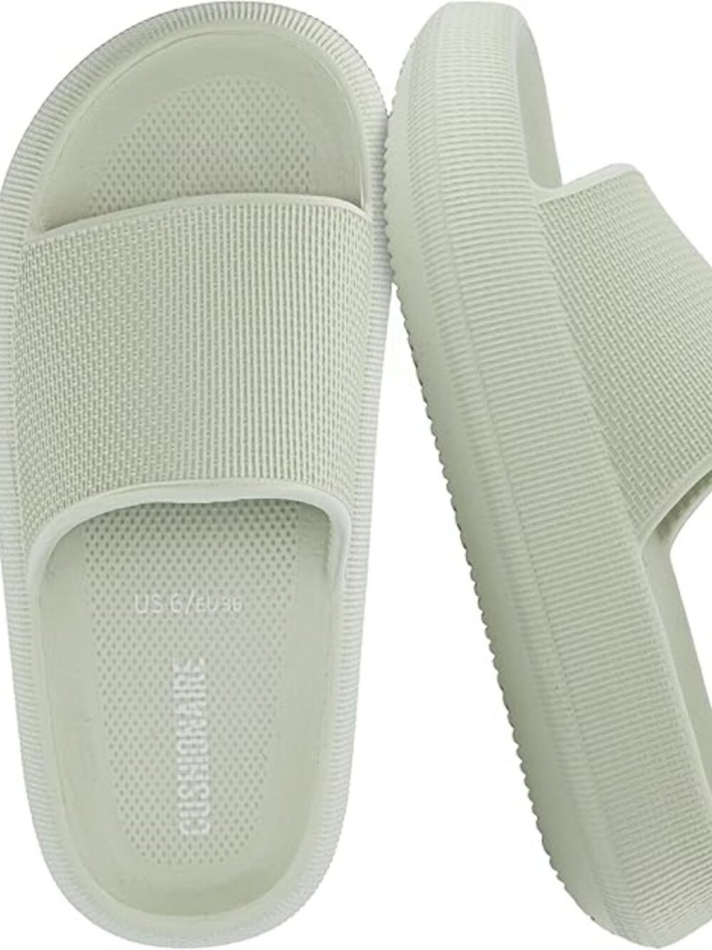 Feather EVA Slides for Women – Comfortable Slip On Womens Slippers, Indoor Outdo